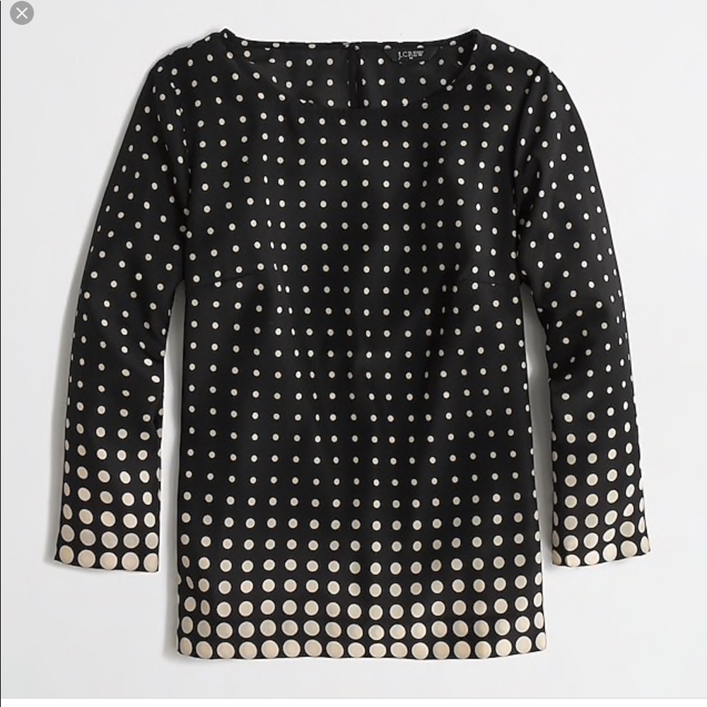 NWOT-JCrew polka dot top - Picture 1 of 8